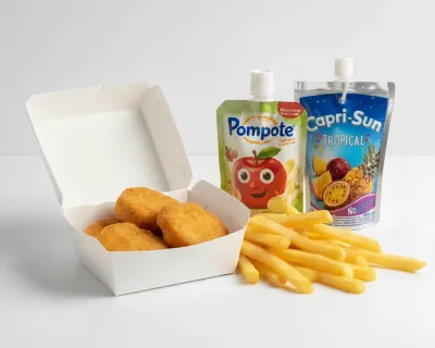 Menu enfant nuggets et frite