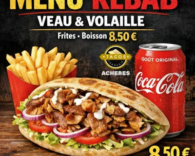 Menu Sandwich Kebab 🌭