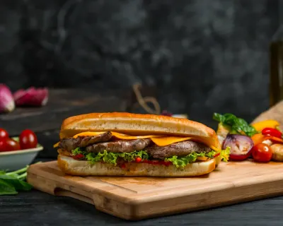 Menu sandwich steak🌭